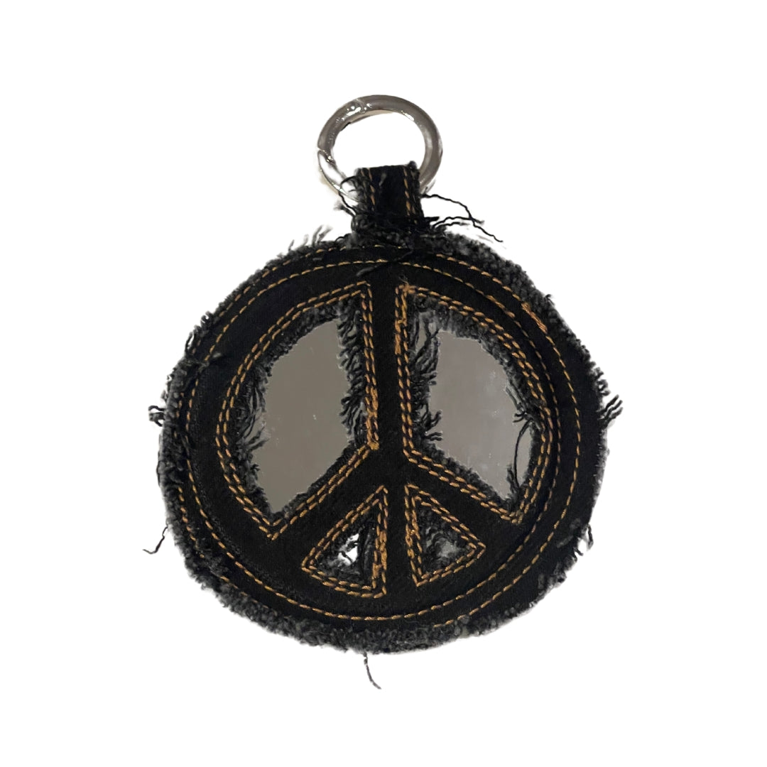 ''Peace is mirroring'' Denim Mirror - Black x Gold