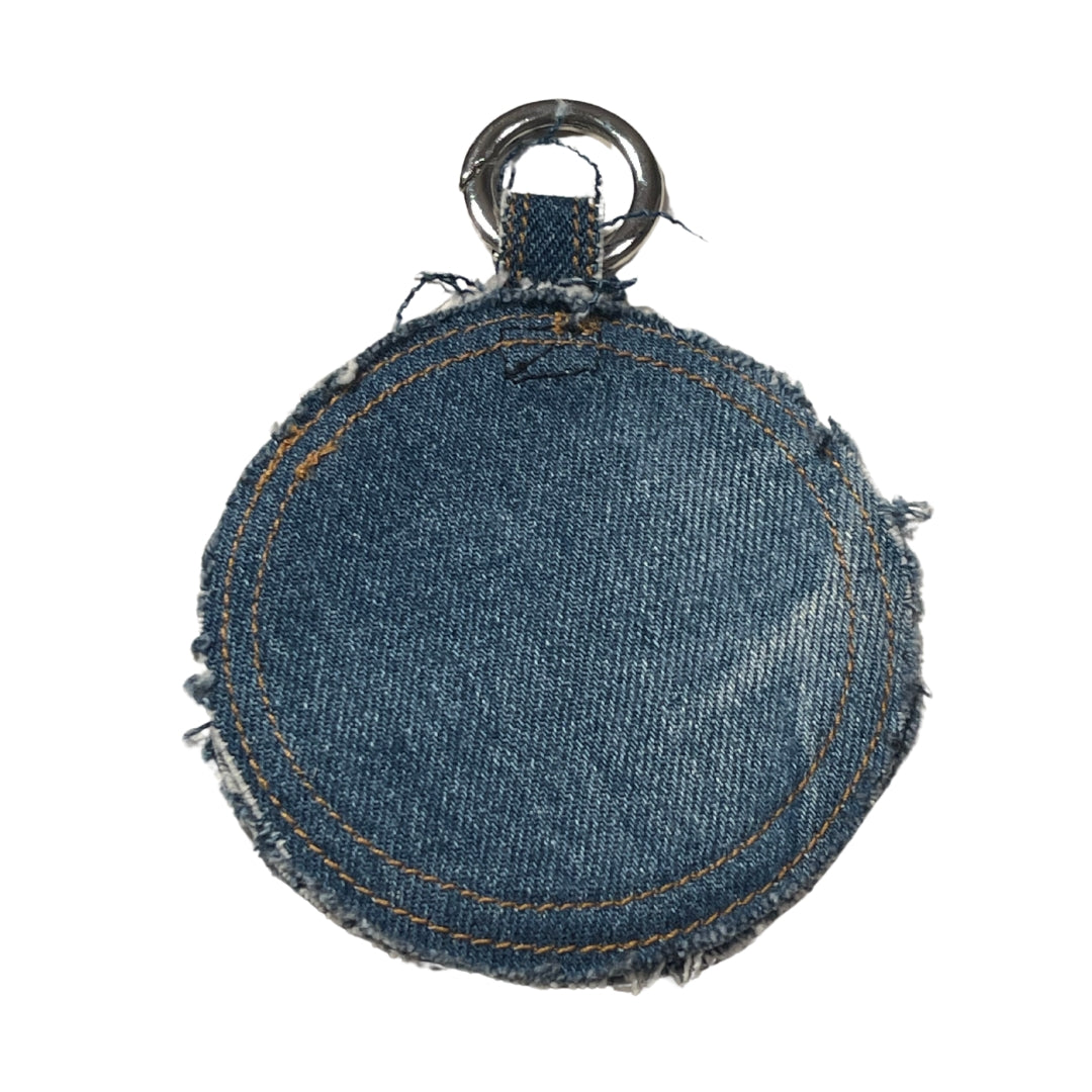''Peace is mirroring'' Denim Mirror - Blue x Gold