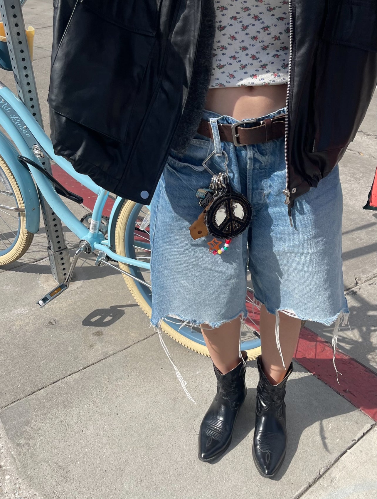 ''Peace is mirroring'' Denim Mirror - Black x Gold