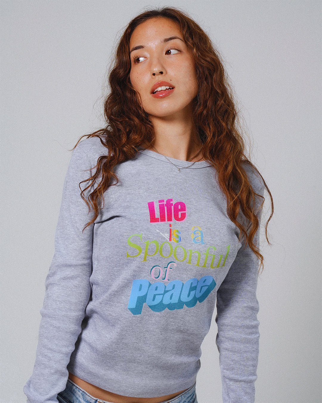 90's Internet Logo Fitted Long Sleeve