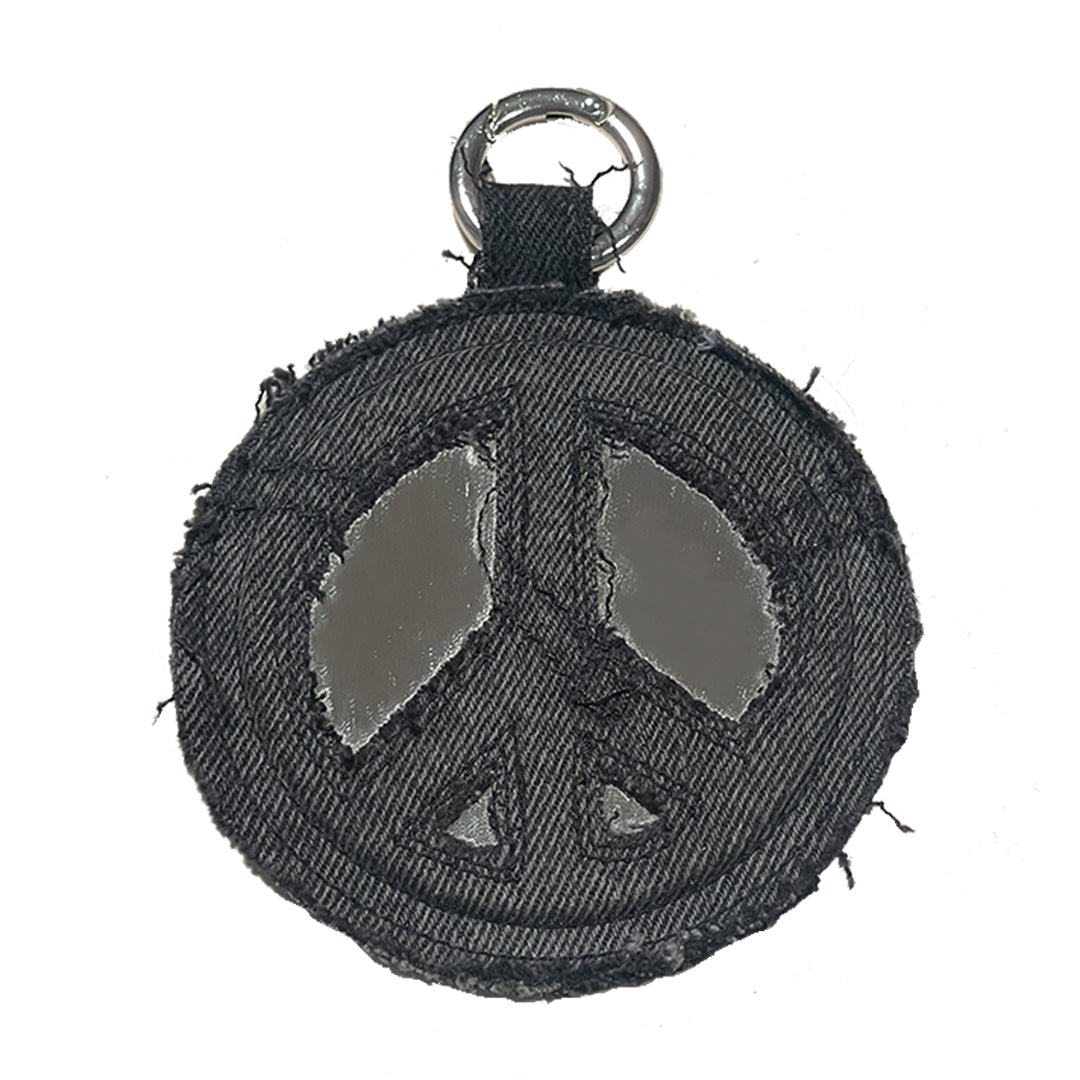 ''Peace is mirroring'' Denim Mirror - Black x Black