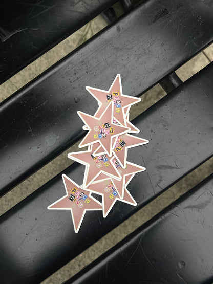 Hollywood Walk of Peace Sticker
