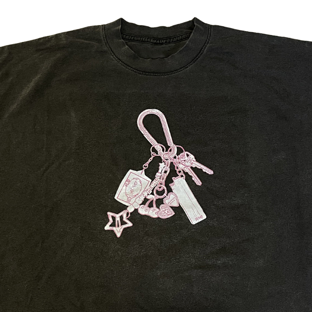 Peace Carabiner Key Chain Tee