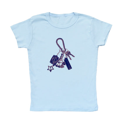 Peace Carabiner Key Chain Mini Tee