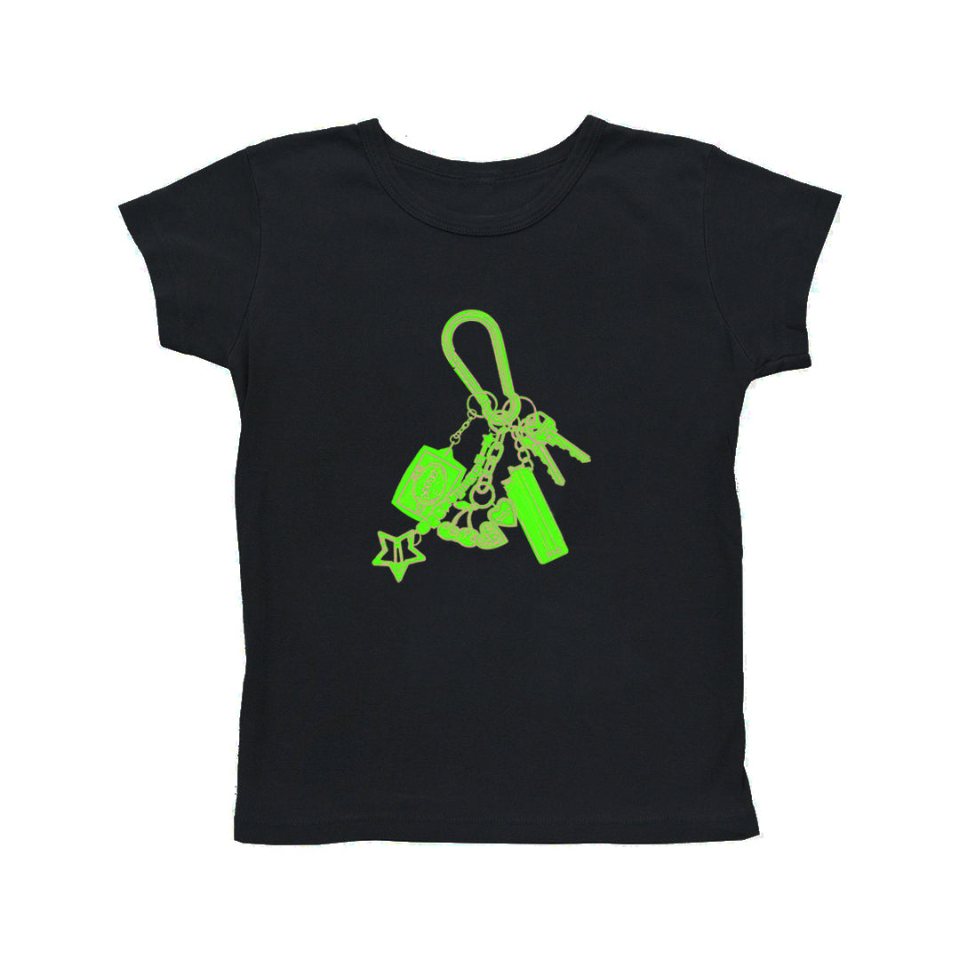 Peace Carabiner Key Chain Mini Tee