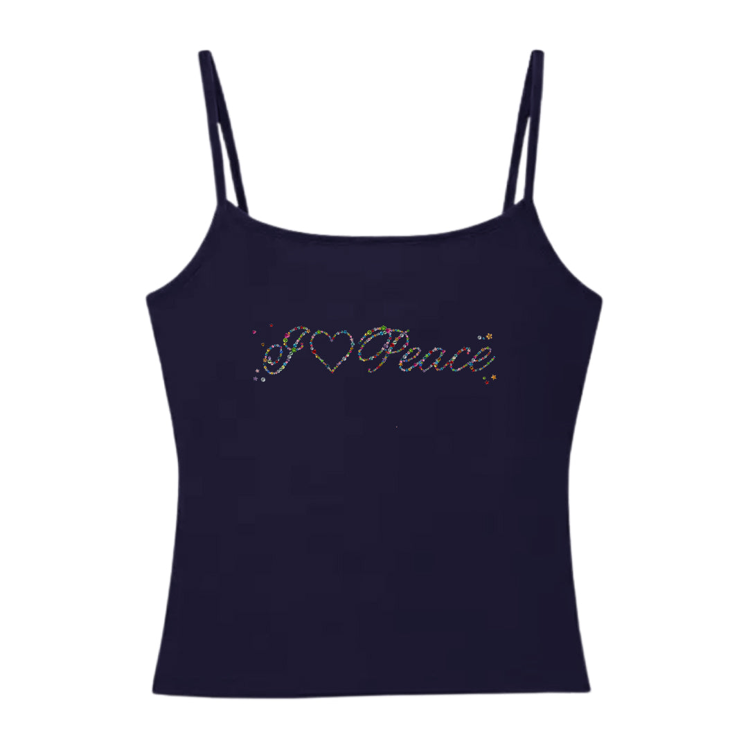I♡Peace Gem Printed Cami