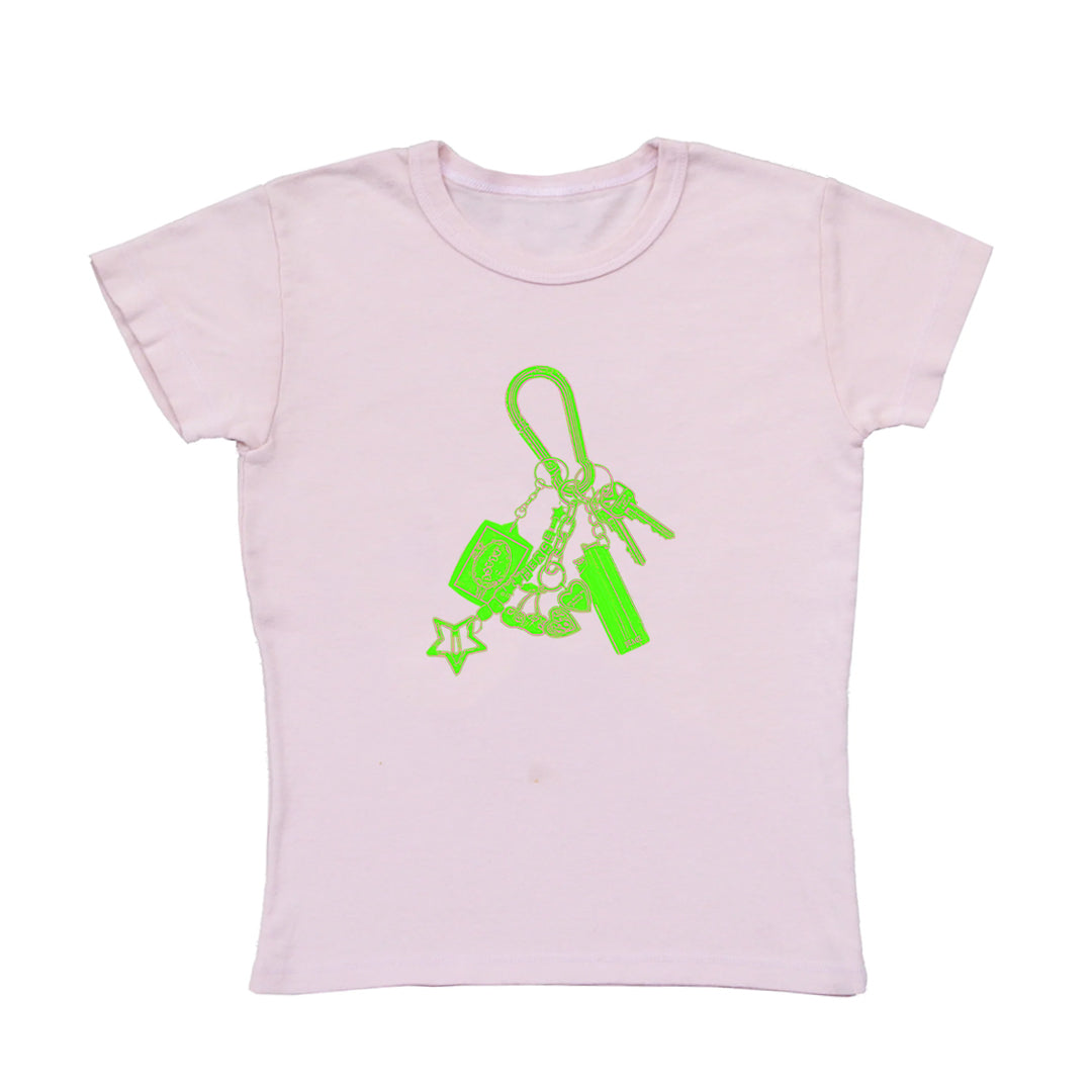 Peace Carabiner Key Chain Mini Tee