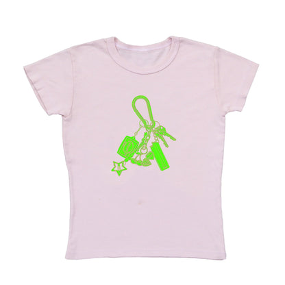 Peace Carabiner Key Chain Mini Tee