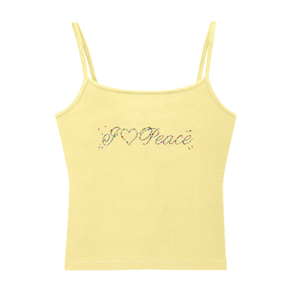 I♡Peace Gem Printed Cami